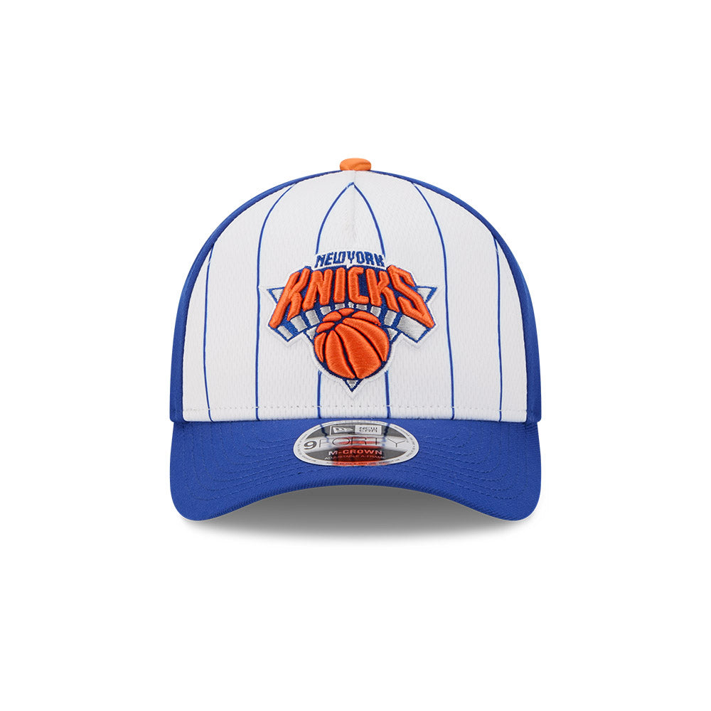 New York Knicks Hat - 2025 Tip-Off 9Forty M-Crown A-Frame Snapback Cap - New Era